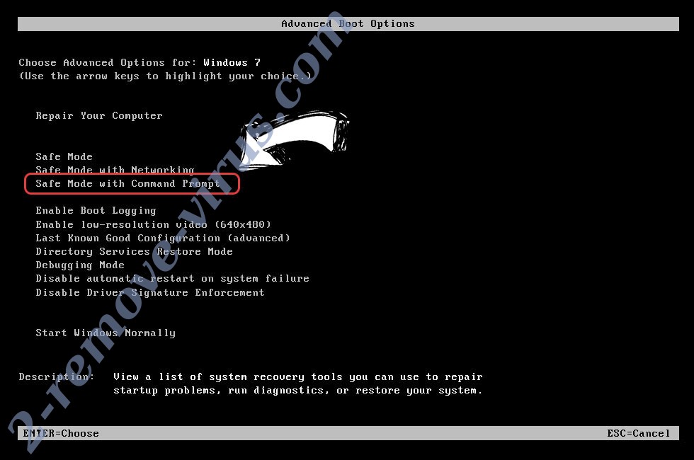 Windows boot menu - command prompt