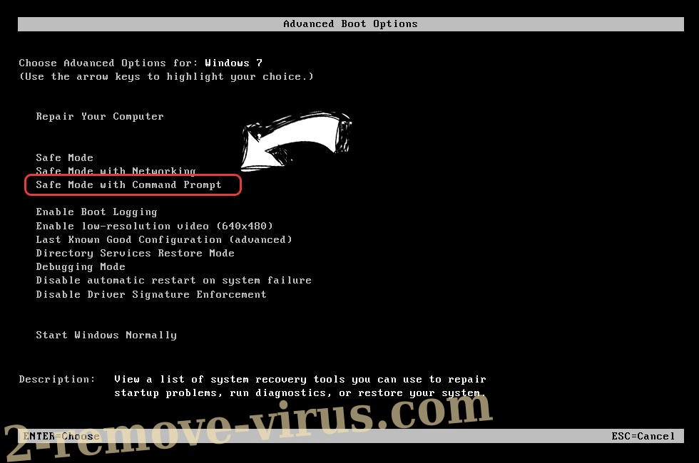 Windows boot menu - command prompt