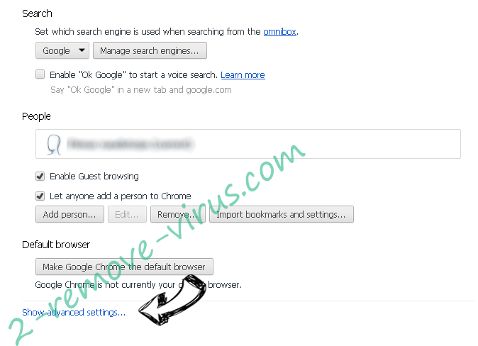 Browsersearch.co Chrome settings more