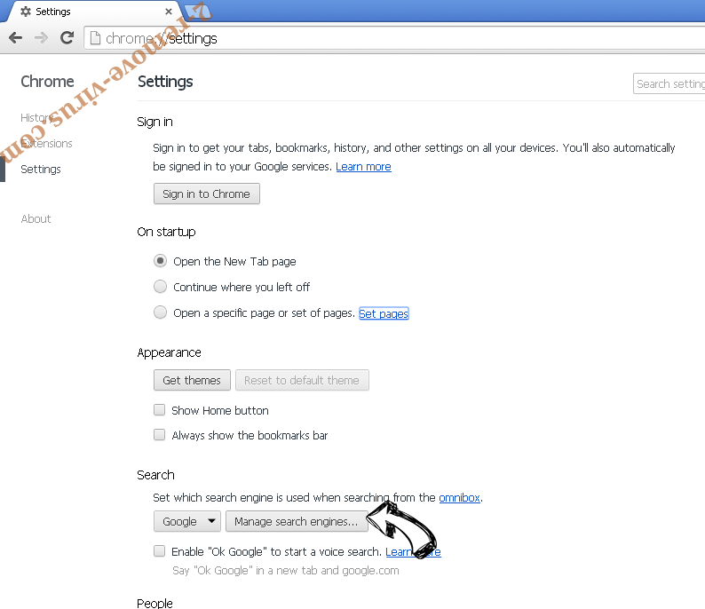 Search.mytab.club Chrome extensions disable