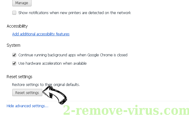 Easy Speed Tracker Virus Chrome advanced menu
