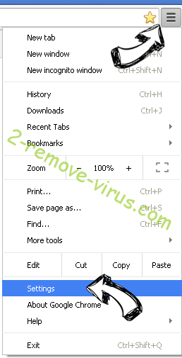 Searchtab.win Chrome menu
