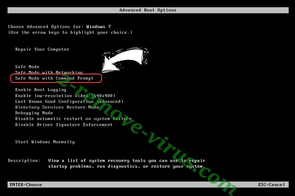 Windows boot menu - command prompt