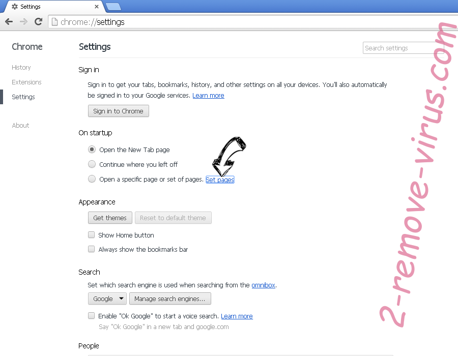 Wajam Yahoo Search Chrome settings