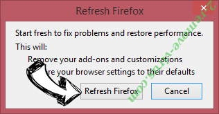 Zeus virus Firefox reset confirm