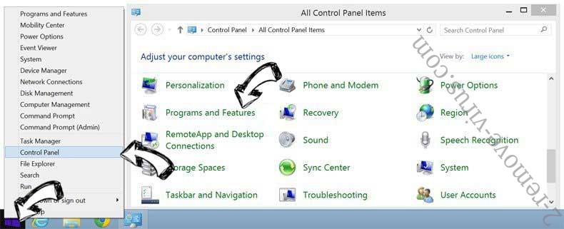 Delete MetroWhiz Toolbar from Windows 8