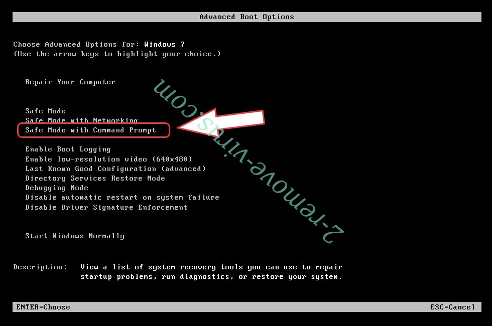 Remove Retirer VAWE VIRUS FILE - boot options