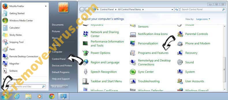 Uninstall MyMapsWizard Toolbar from Windows 7