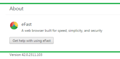 Odstrániť EFast Browser
