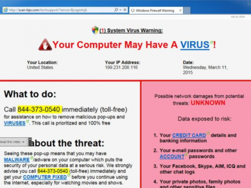 ERROR! Call for support! Ads verwijderen