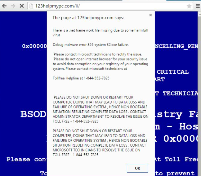 Microsoft System Security Alert Scam