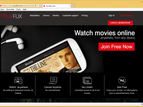 Odstrániť Muvflix ads