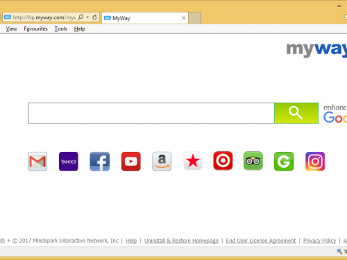 Rimuovere Myway Hijacker