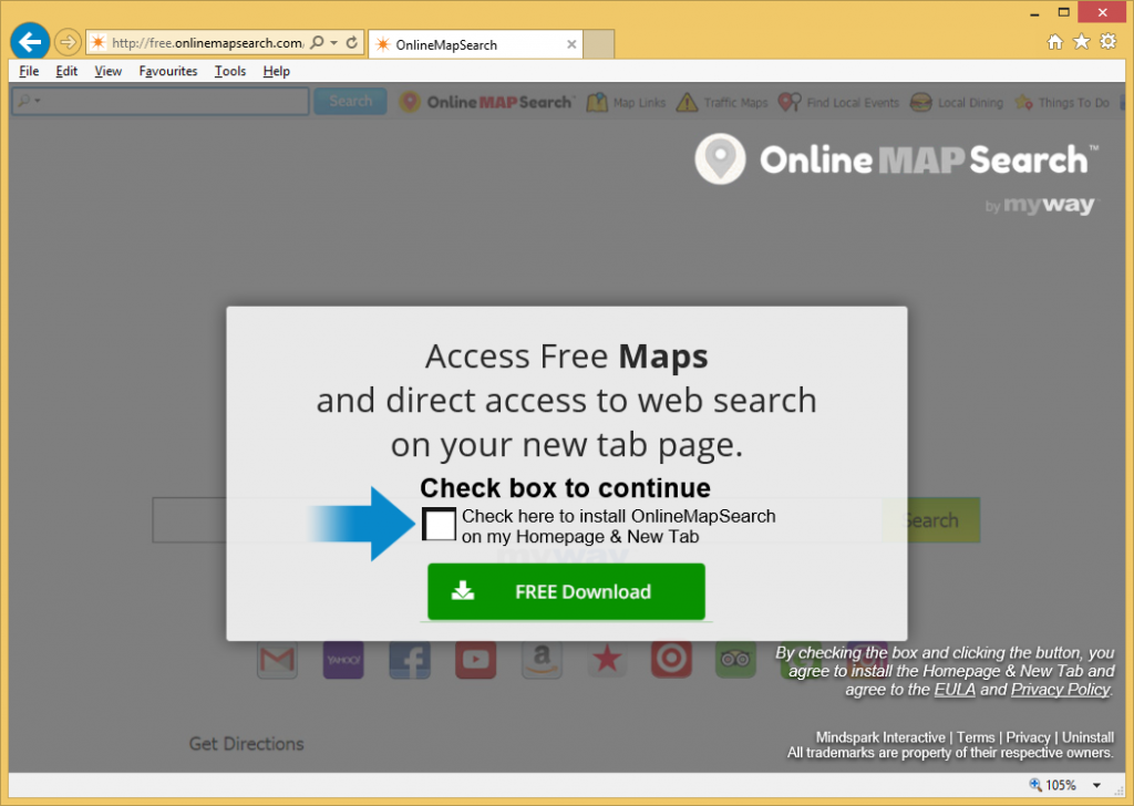 OnlineMapSearch Toolbar