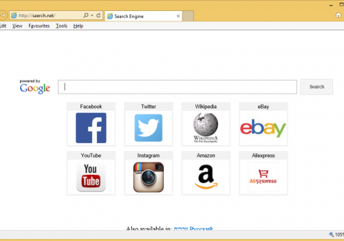 Rimuovere Saerch.net Redirect Virus