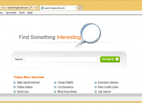 Rimuovere Searchingresult.com Redirect