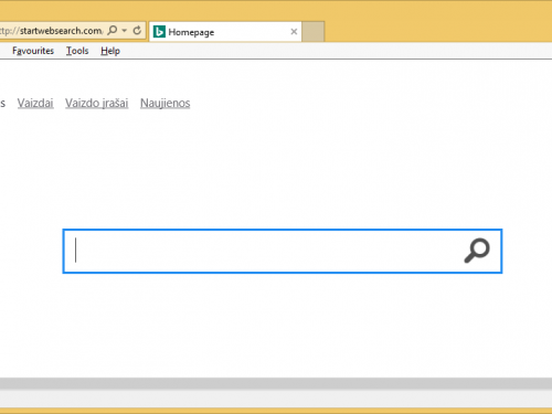 Rimuovere Startwebsearch.com