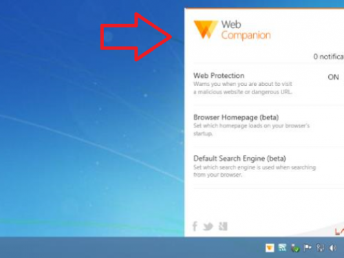 Web Companion verwijderen