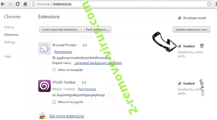 Catchmedia.club Chrome extensions disable