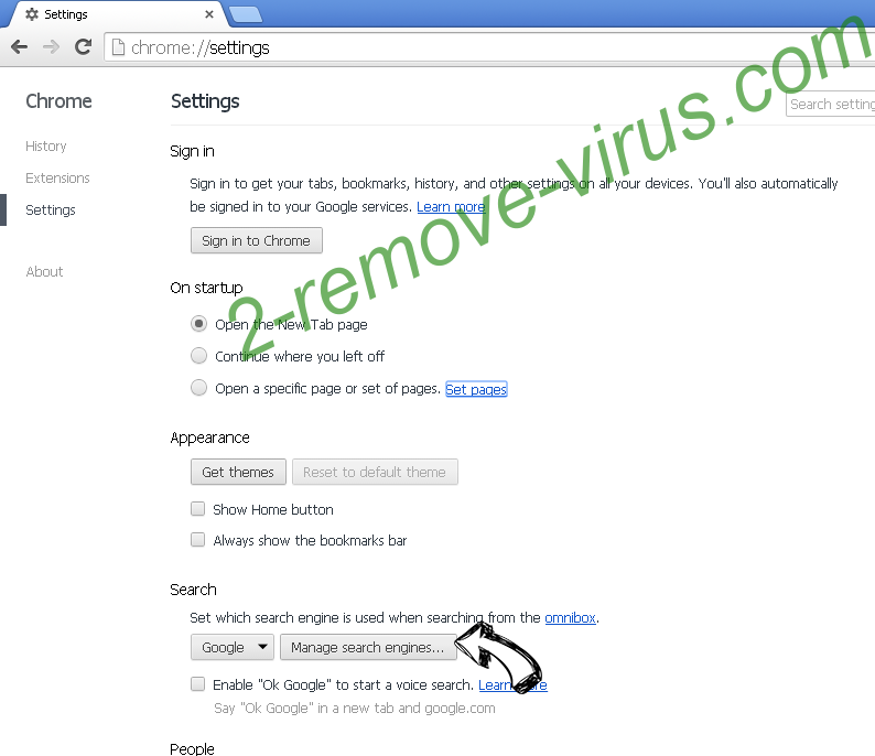 Search40.co virus Chrome extensions disable