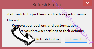 Search40.co virus Firefox reset confirm