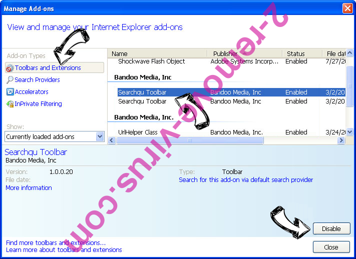 Netfindersearch.com IE toolbars and extensions