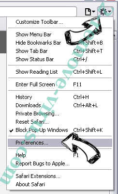 Weatherforecasttracker1.co Safari menu