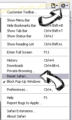 Weatherforecasttracker1.co Safari reset menu