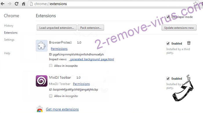 Tweakbit.com Redirect Chrome extensions remove