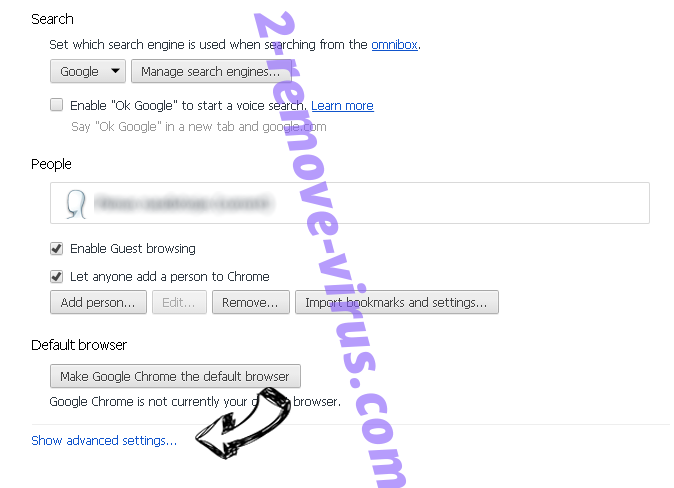 Yahoo Customer Reward Program Scam Chrome settings more