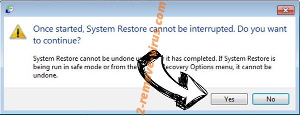 Cobra Locker ransomware removal - restore message