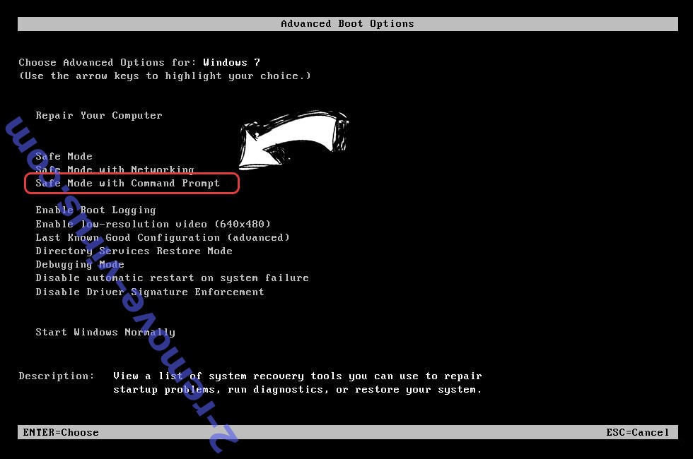 Windows boot menu - command prompt