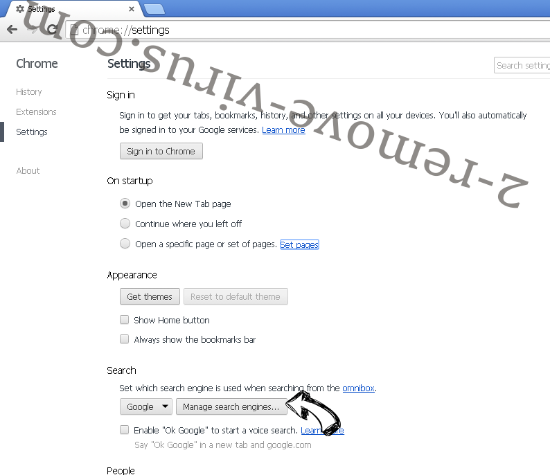 Search.quicksearchtool.com Chrome extensions disable