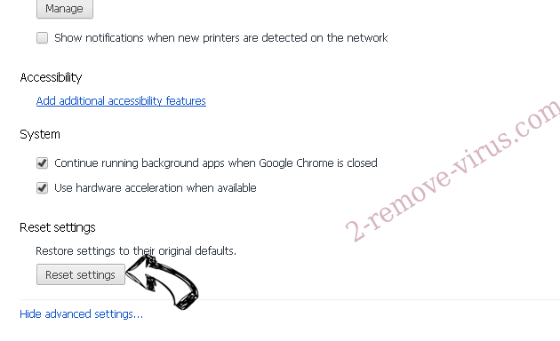 Flare Search Chrome advanced menu