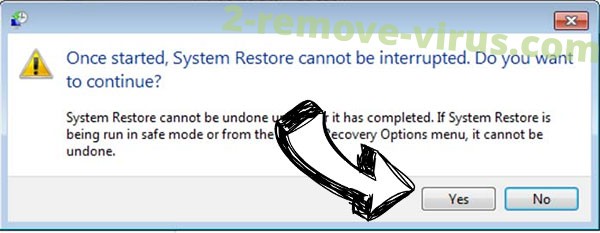 Acton ransomware removal - restore message