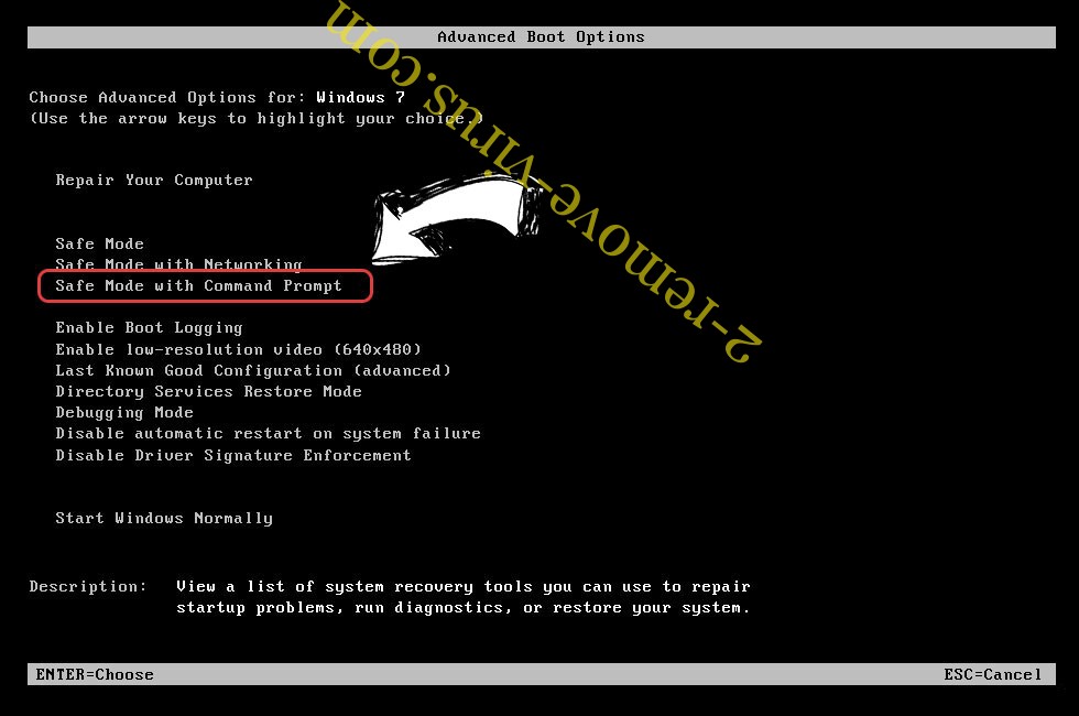 Windows boot menu - command prompt