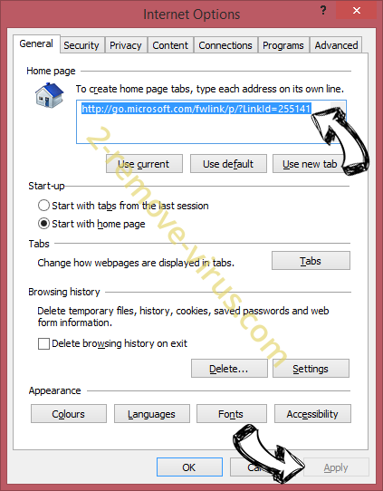 Saerch.net Redirect Virus IE toolbars and extensions