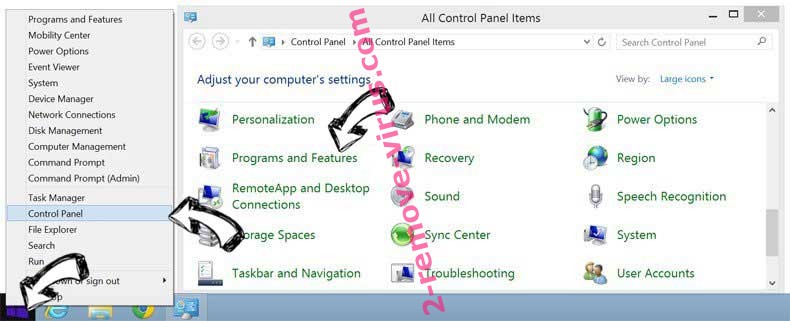 Delete Weatherforecasttracker1.co from Windows 8