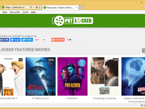 Rimuovere Putlocker.rs