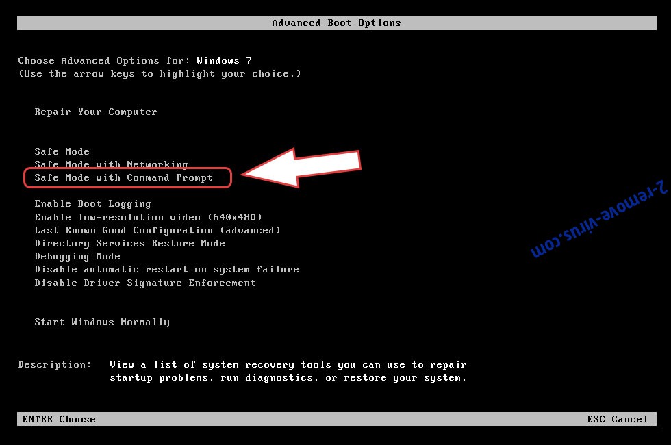 Remove V6cye ransomware - boot options