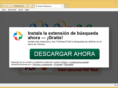 Come rimuovere TheTabSearch.com