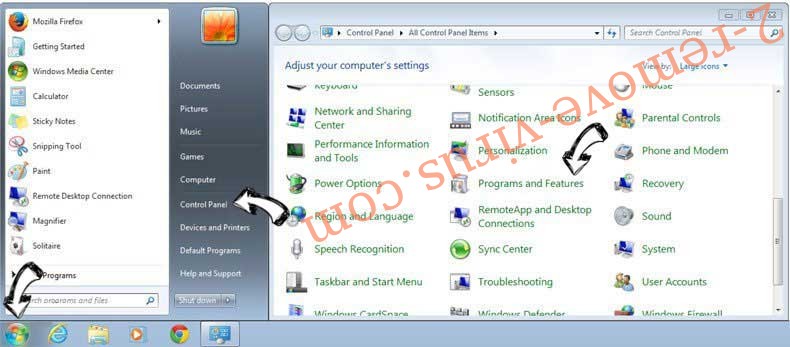 Uninstall Flash Media Start from Windows 7