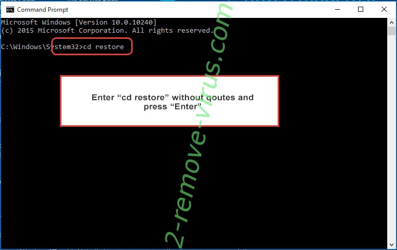 Uninstall .herad file virus - command prompt restore