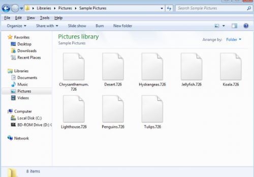 .726 ransomware Virus retiro