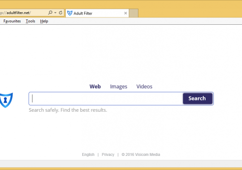 Rimuovere Adultfilter.net Redirect Virus