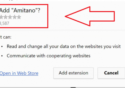 Amitano Chrome Extension verwijderen