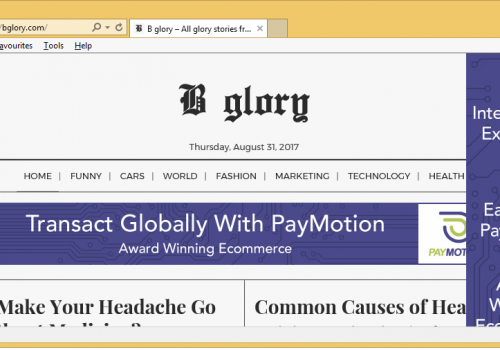 Rimuovere Bglory.com