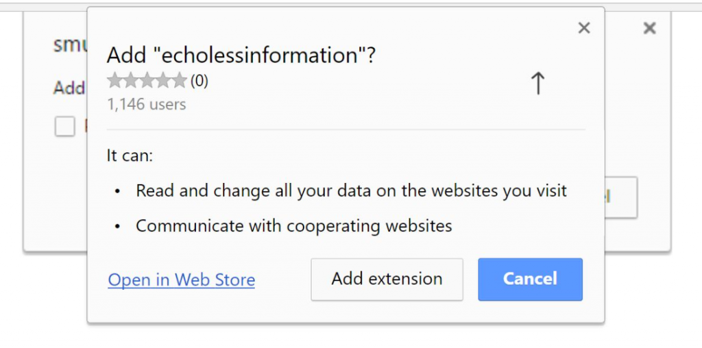 Echolessinformation Chrome Extension