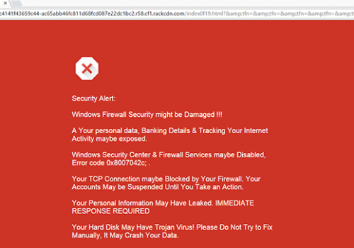 Odstrániť Fake Google Security Warning