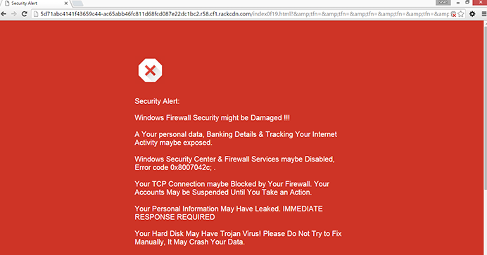 Fake Google Security Warning